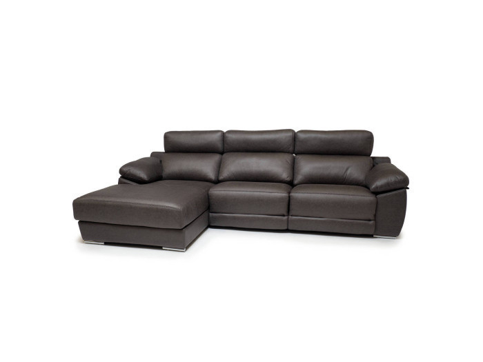 Sofá Chaiselongue de tres plazas con dos relax motorizados, de 270, 300 o 320 cms de ancho modelo TRENTO