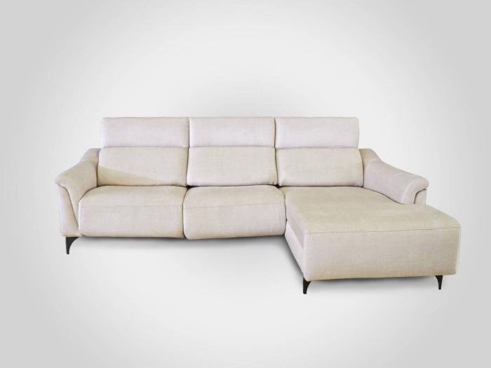 Chaiselongue Outlet Motor de tres plazas dos asientos relax 80 de 280 cms de ancho modelo Castello